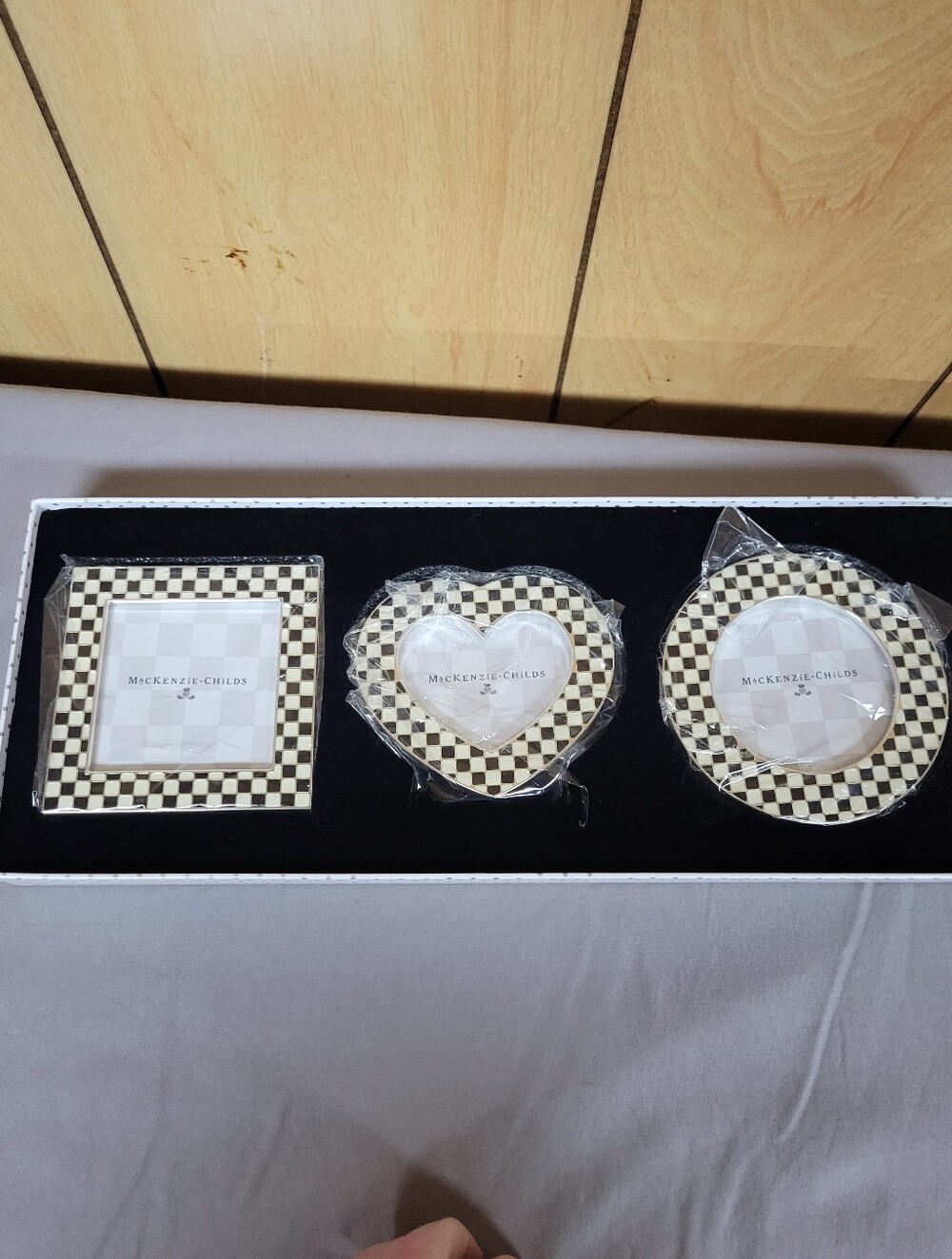 MacKenzie-Childs Celebrate Courtly Check Set of Three Frames